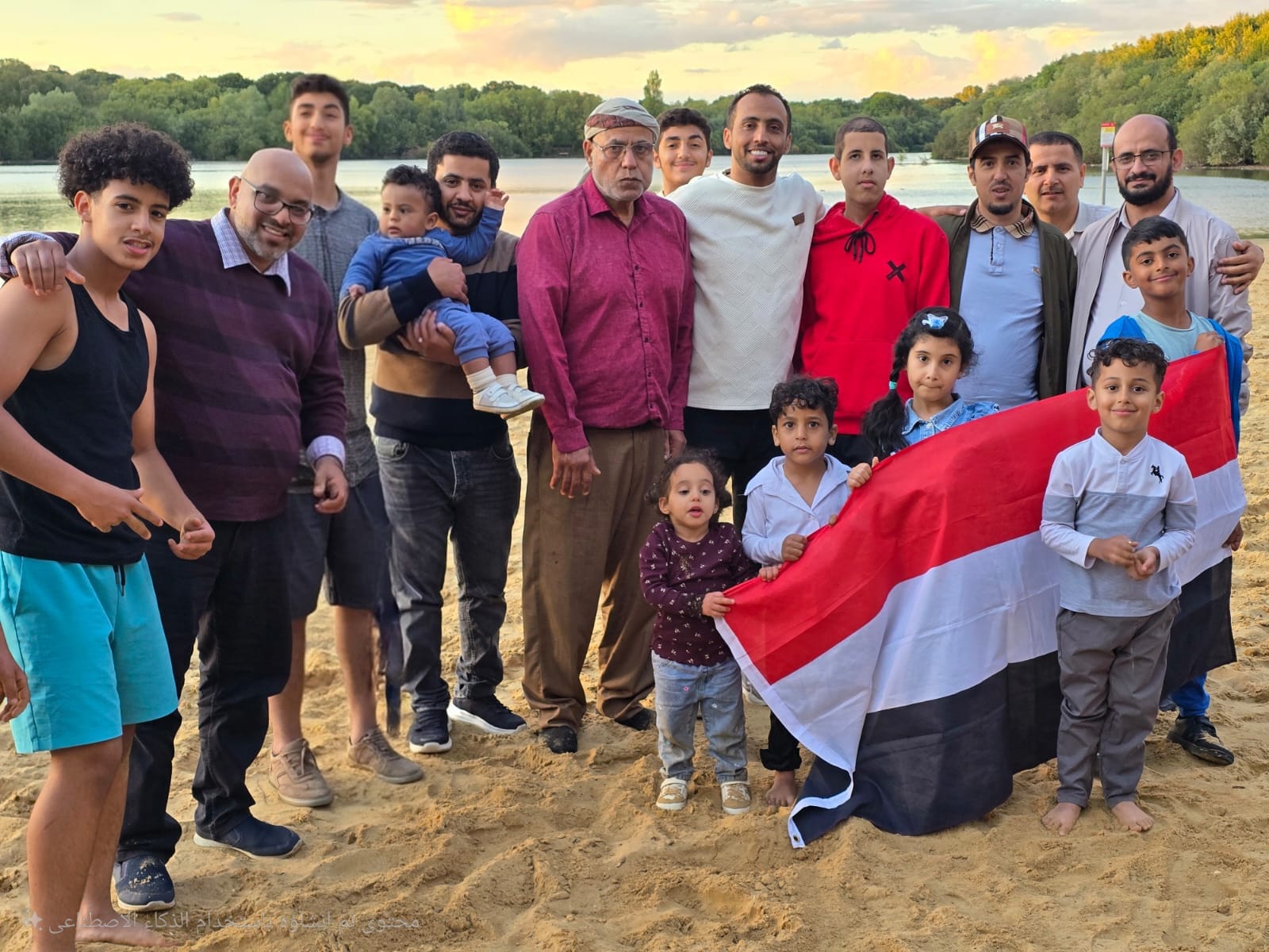 لمة العائلة على الشاطئ الرمليRuislip Lido